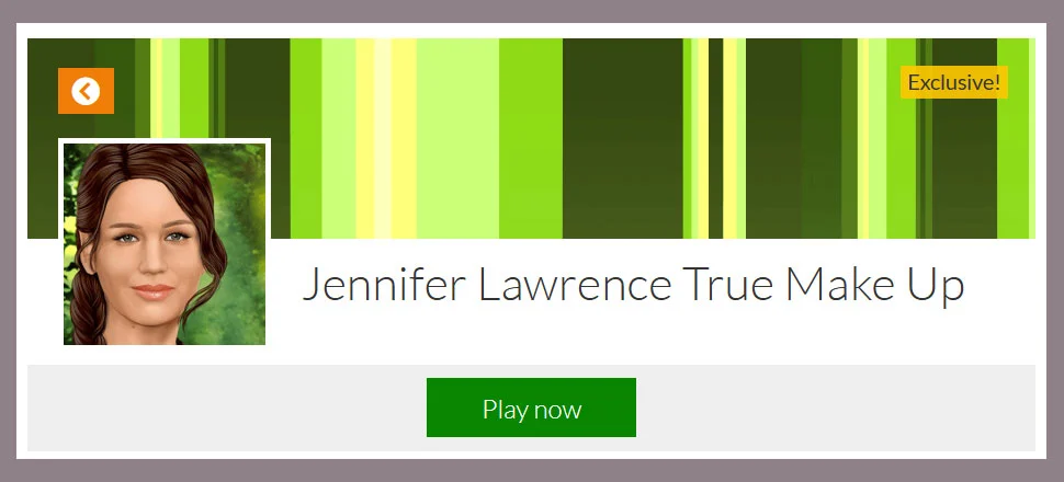 Jennifer Lawrence True Make Up - Make-up Game