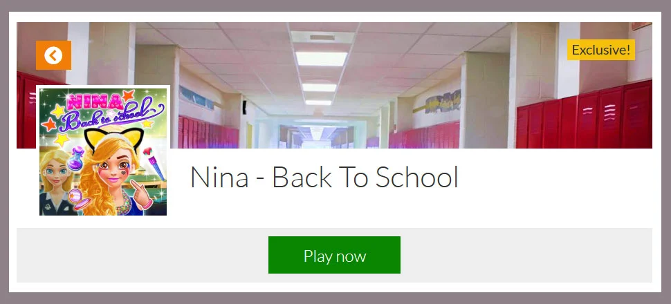 Nina Back To School - Make-up Game