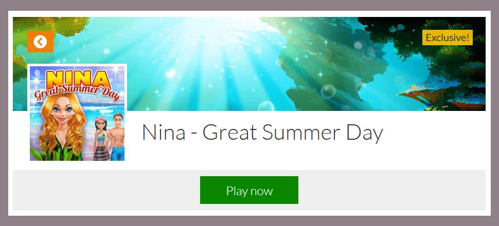 Nina Great Summer Day - Make-up Game