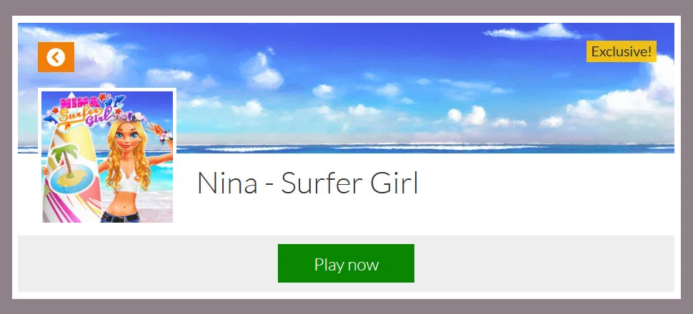Nina Surfer Girl - Make-up Game