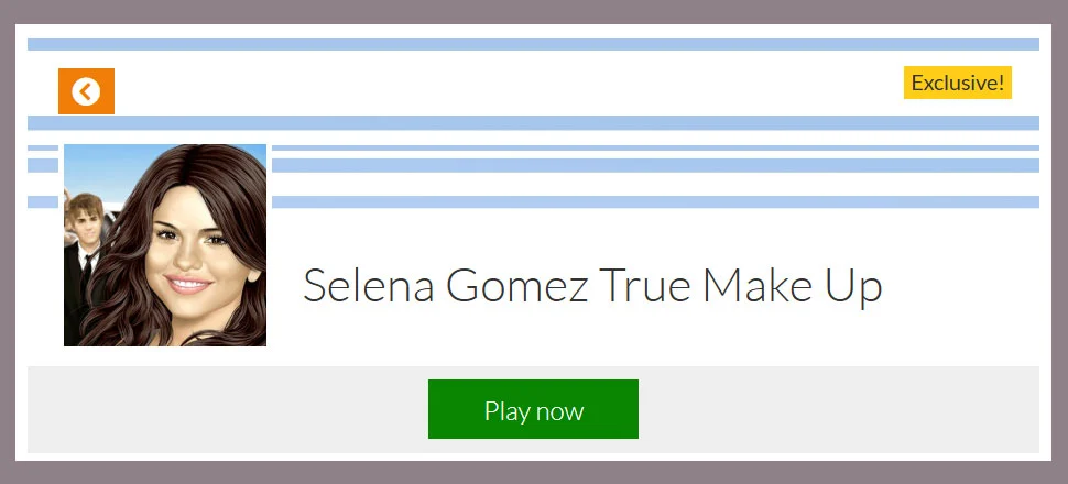 Selena Gomez True Make Up - Make-up Game