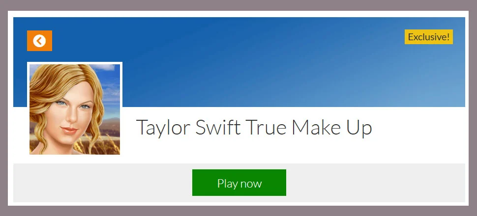Taylor Swift True Make Up - Make-up Game