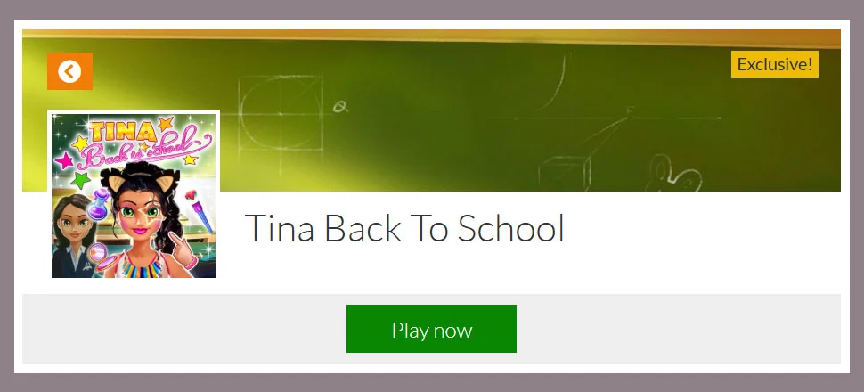 Tina Back To School - Make-up Game