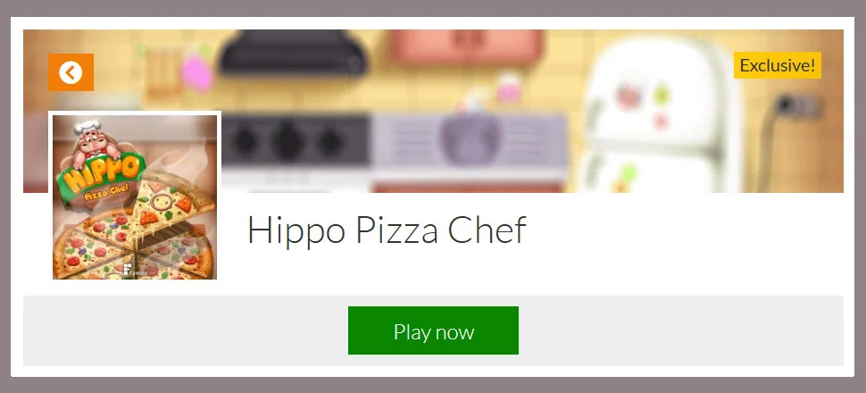 Hippo Pizza Chef - Puzzle Game