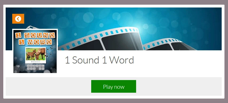 1 Sound 1 Word - Quiz Game