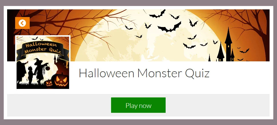 Halloween Monster Quiz - Quiz Game