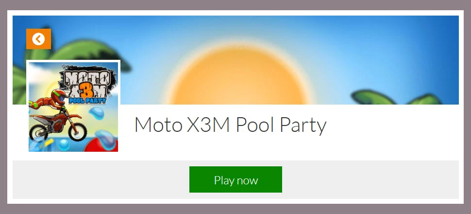 Moto X3M Pool Party - Racing Game