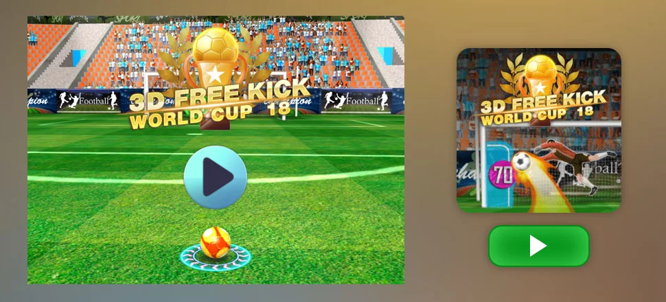 3D Free Kick World Cup 18 - Skill Game