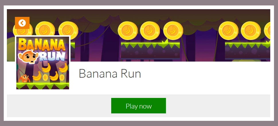 Banana Run - Skill Game