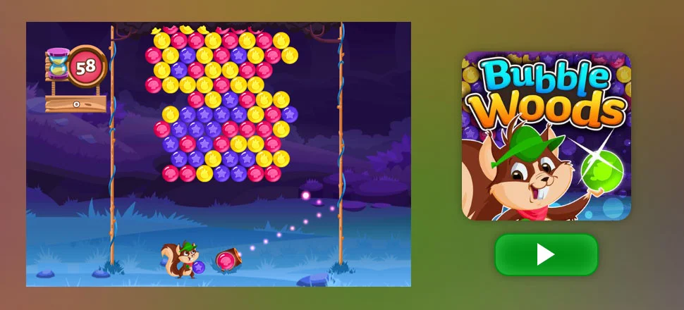 Bubble Woods - Skill Game
