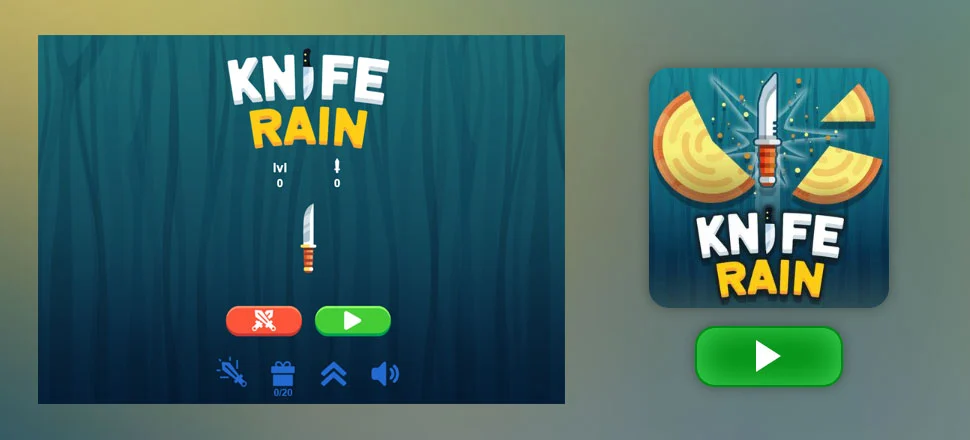 Knife Rain - Skill Game