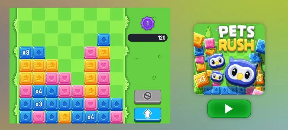 Pets Rush - Skill Game