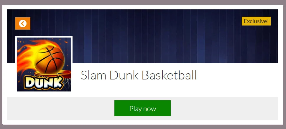 Slam Dunk Basketball - Skill Game