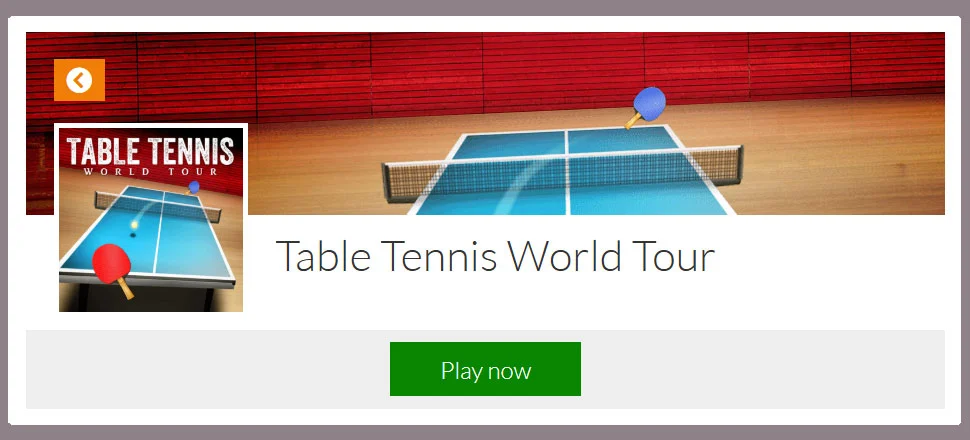 Table Tennis World Tour - Skill Game