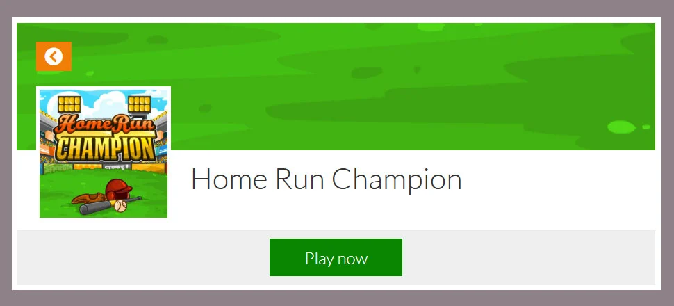 Home Run Champion - Sports Game