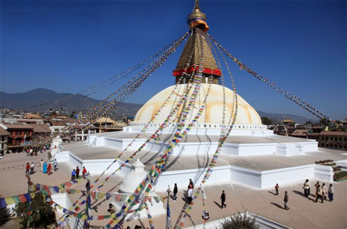 Nepal Kathmandu Valley Boudhanath Bodhnath Stupa