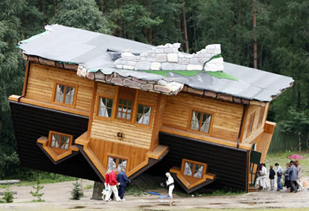 upside down house