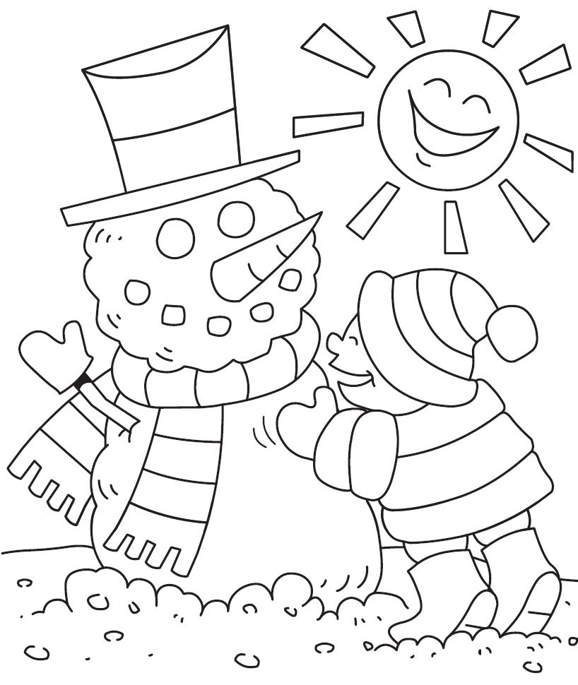 Free Winter Coloring Page