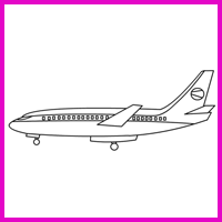 Coloring Image - Airplane
