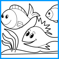 Coloring Image - Fishes