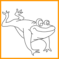 Coloring Image - Frog