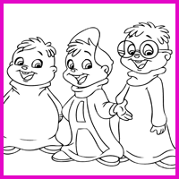 Coloring Image - Three Friends