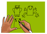 Finger Puppets Craft Drawing