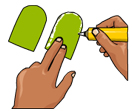 Finger Puppets Craft Coloring