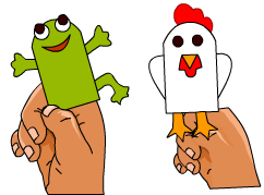 Finger Puppets Craft Shapes