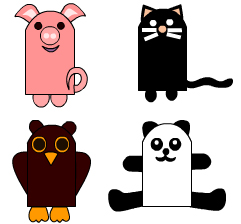 Finished Finger Puppets Craft