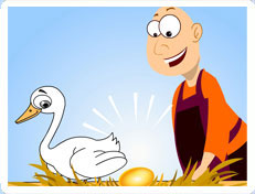 indtil nu Enumerate slidbane The Goose with the Golden Eggs – Moral of Fable Goose that Laid the Golden  Egg