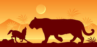 The Jackal and the Foolish Tiger
