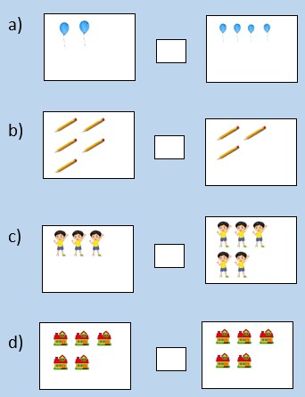 kindergarten Comparing Numbers