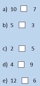 kindergarten Comparing Numbers