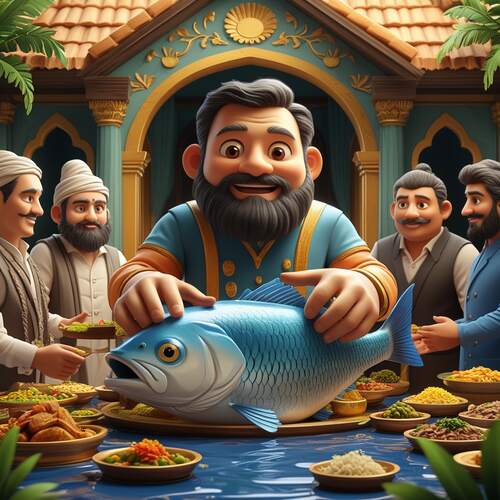 Man with big fish