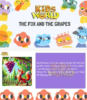 The Fox and the Grapes PDF Preview