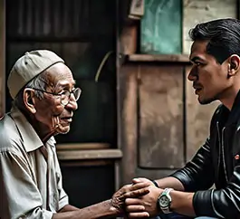 The Most Beautiful Heart Story - Old and young man