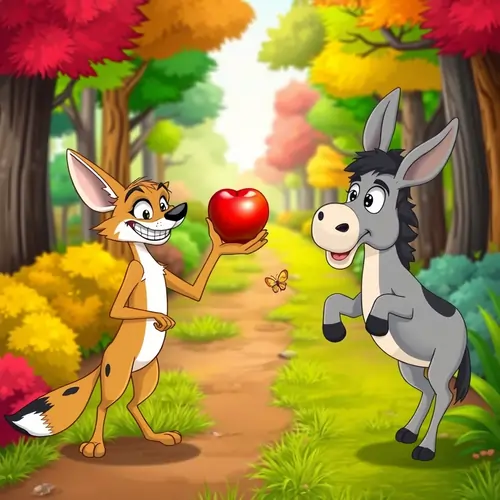 The Clever Jackal And The Foolish Donkey