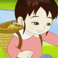 The Little Girl And Mushrooms
