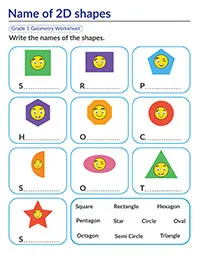 Name Of 2d Shapes