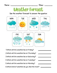 Weather Worksheet